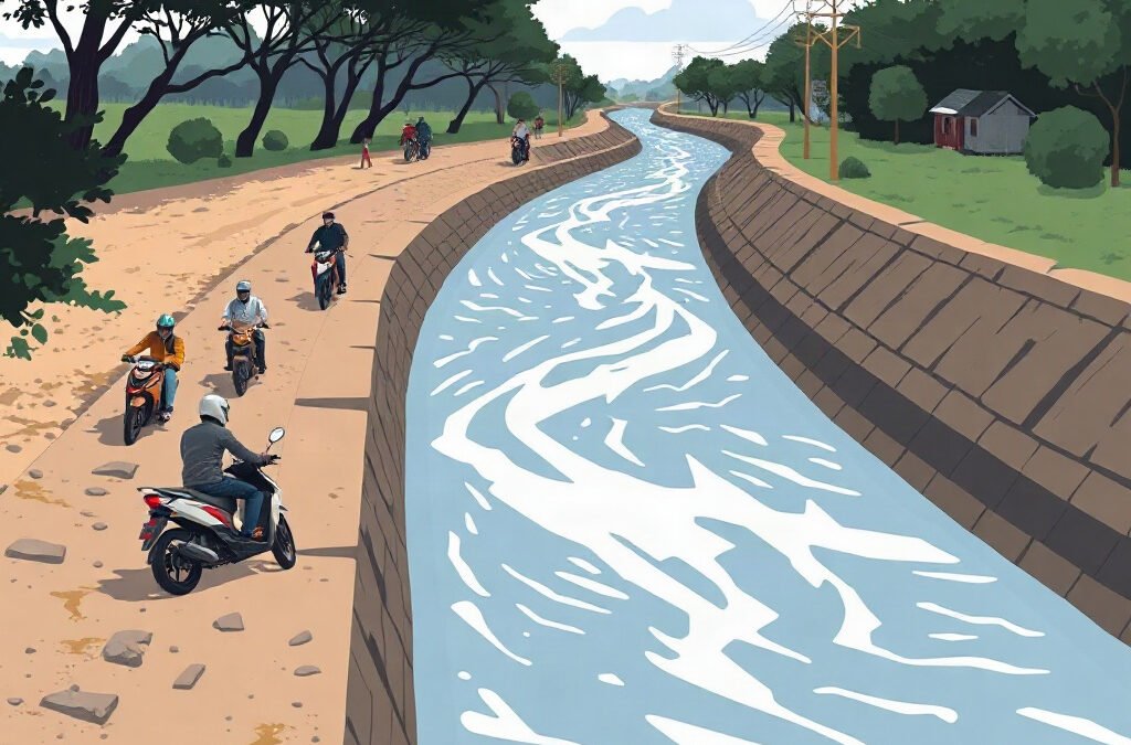 Rider swept away in Tungabhadra canal near Devasamudra, Kampli